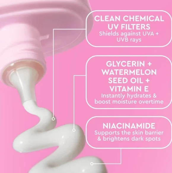 Glow Recipe Watermelon Glow Dew Shield Hydrating Fluid w/Niacinamide SPF 30, NIB - Picture 4 of 8